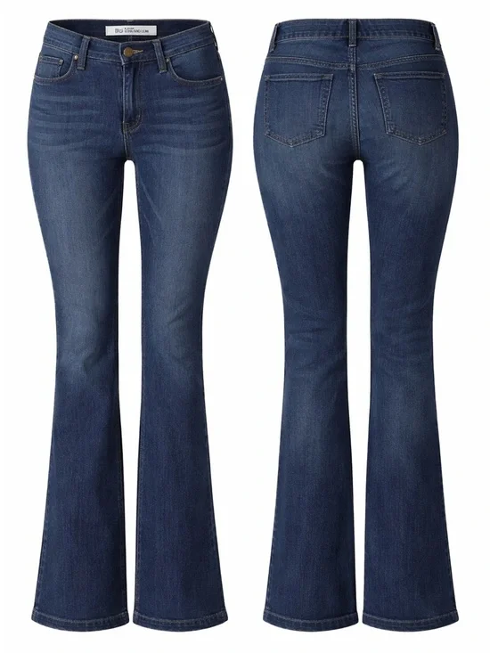 Gap Long & Lean Y2K Bootcut Flare Jeans Medium Wash Size 6 - Picture 2 of 9